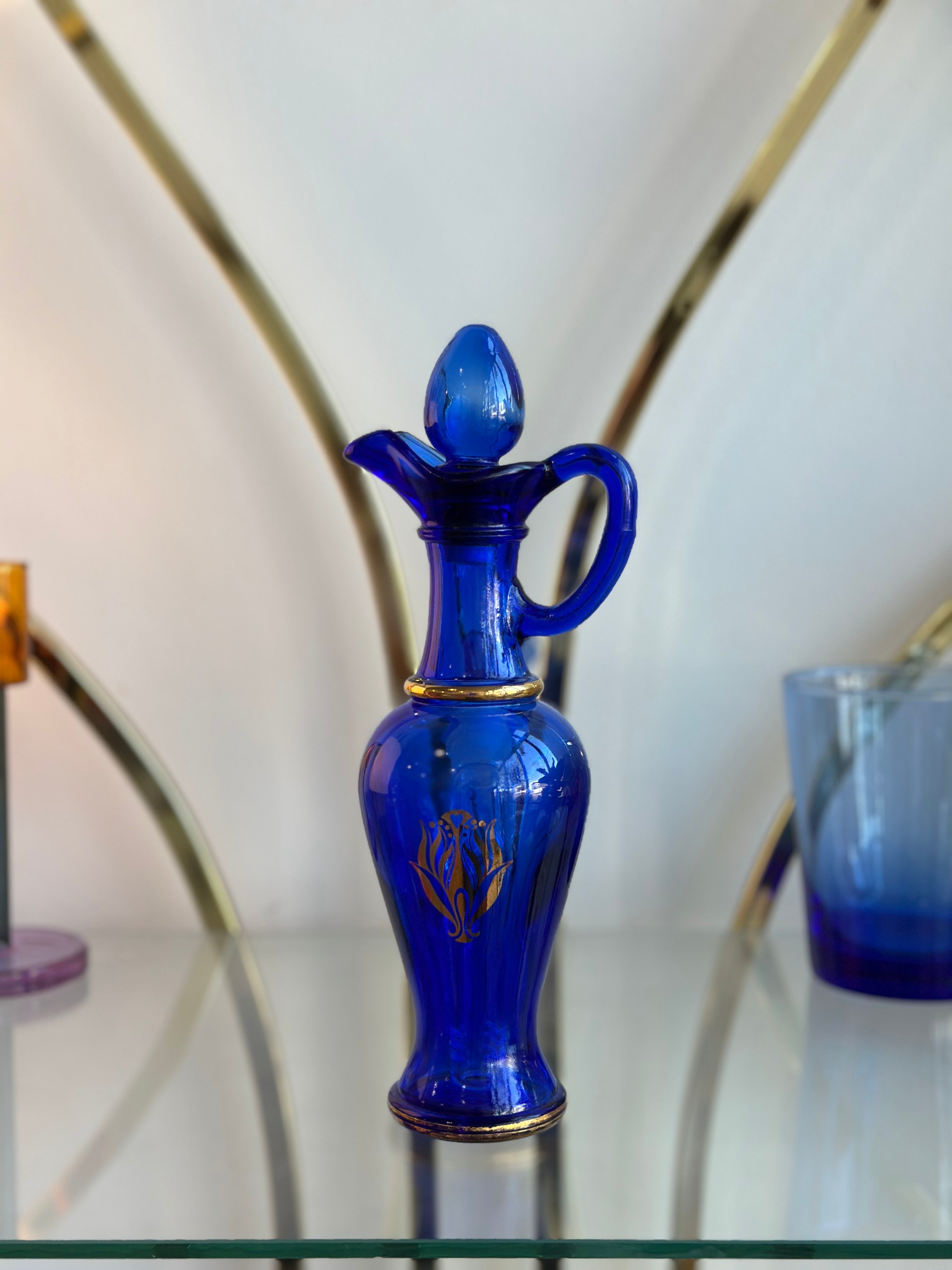 Cobalt Blue Avon Decanter