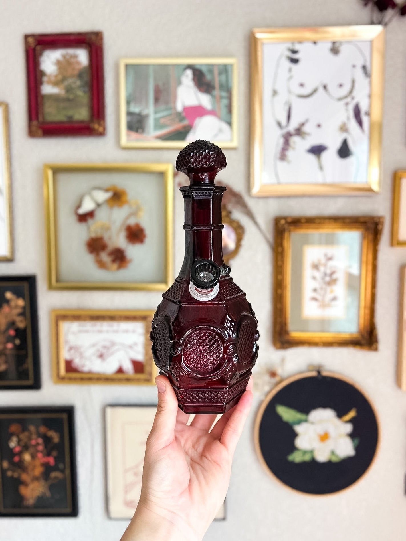 Ruby Red Avon Decanter