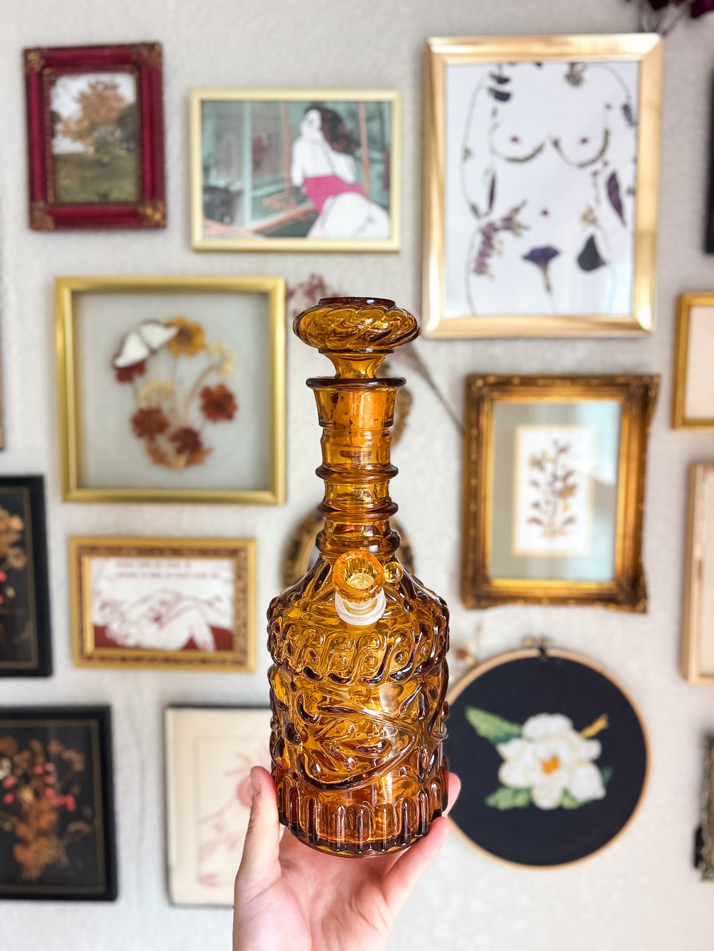 Amber Jim Beam Decanter