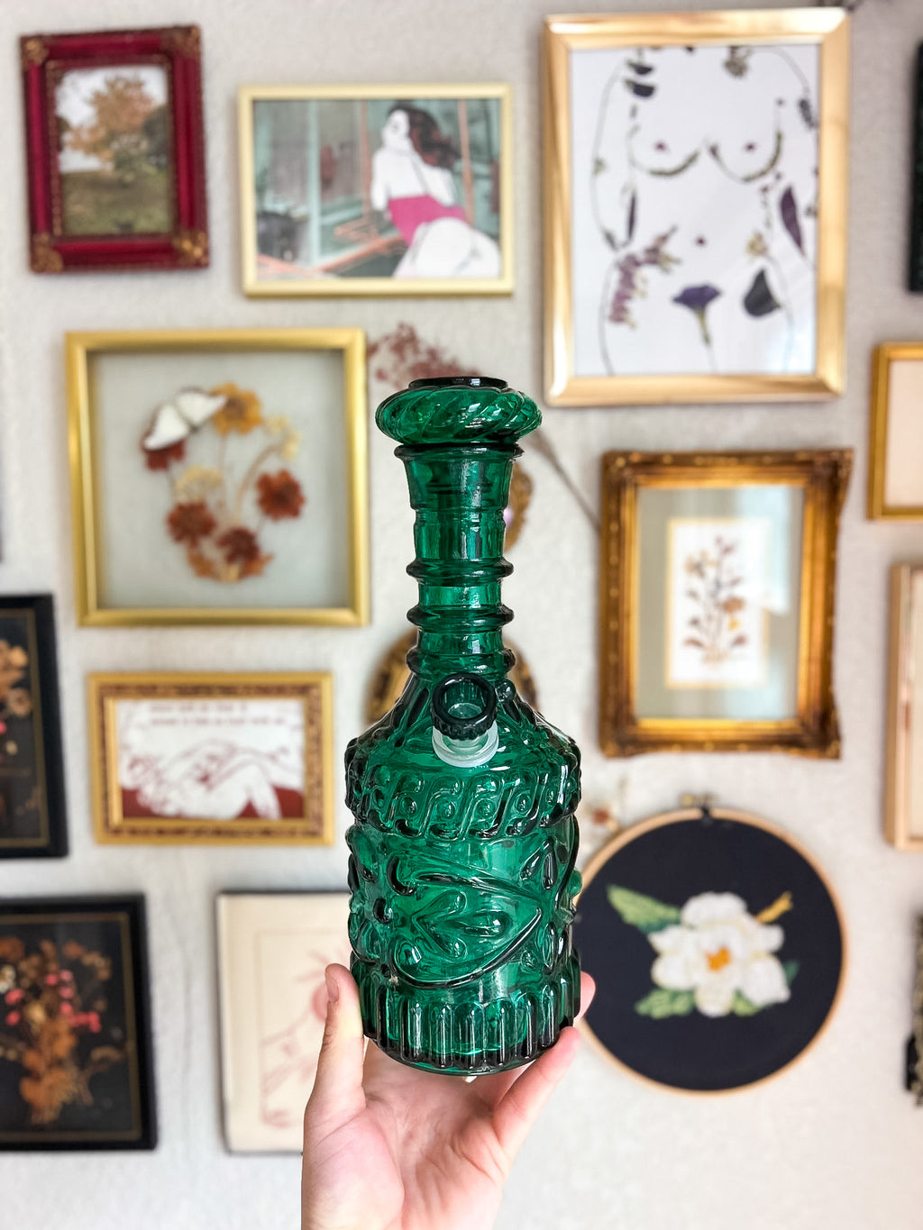 Emerald Jim Beam Decanter